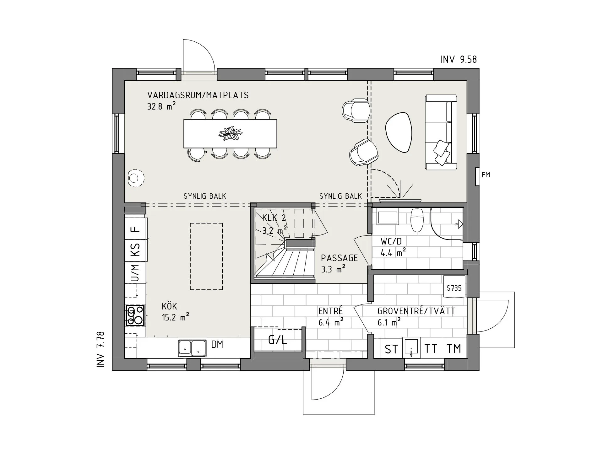 Smart 148 planritning - New England