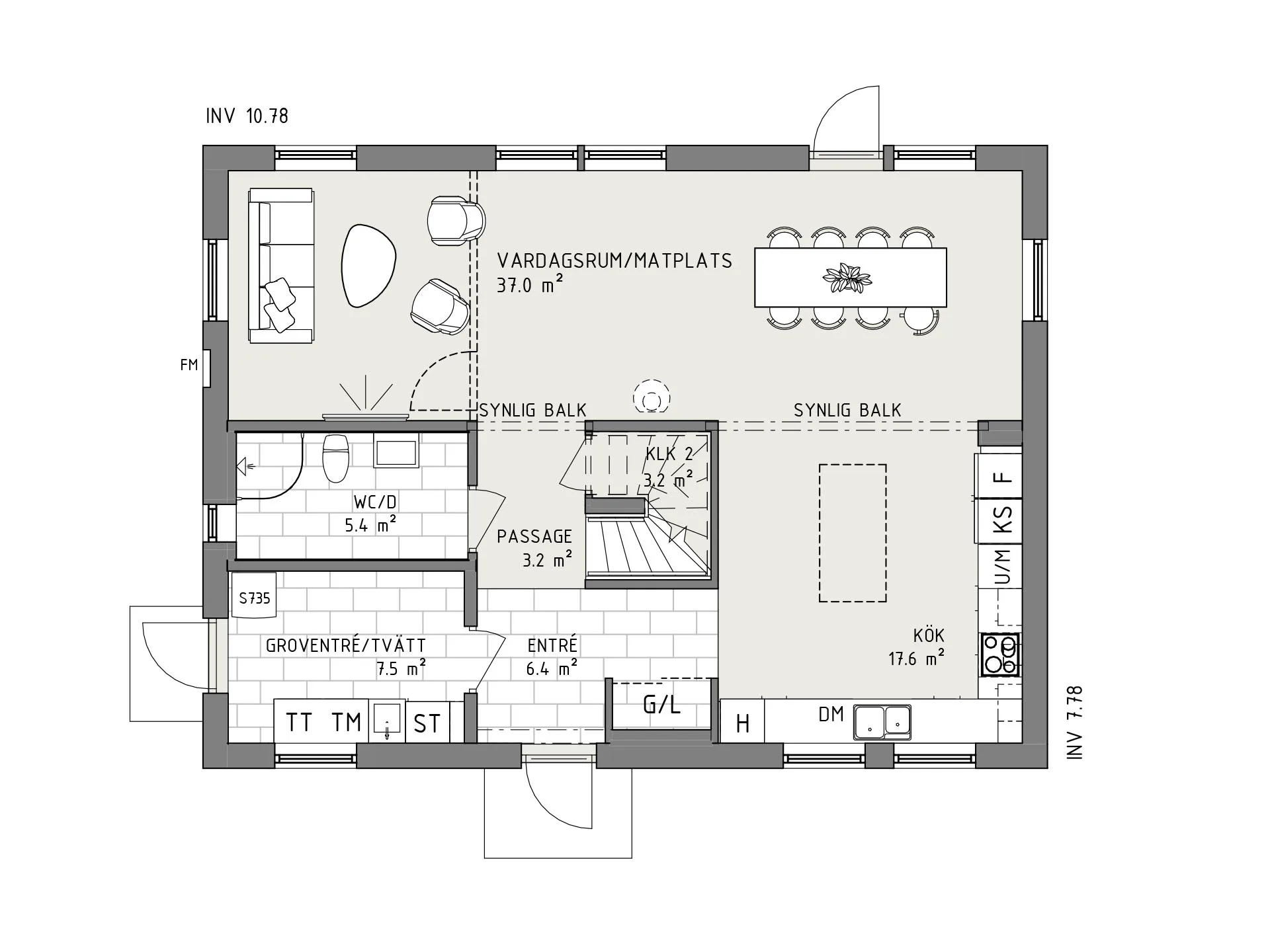 Smart 166 planritning - Industriell