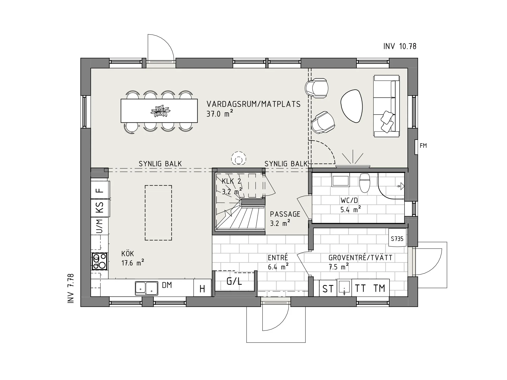 Smart 166 planritning - Industriell