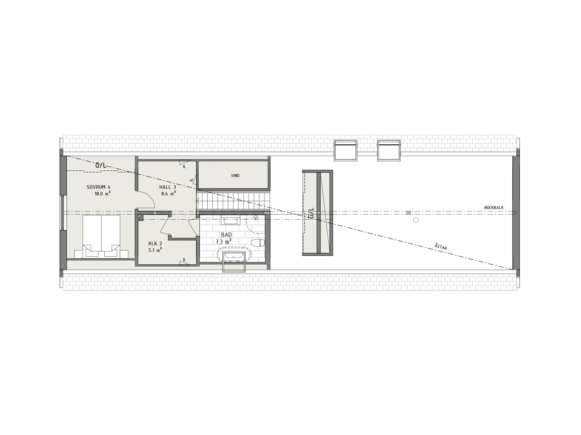 Solstrimma planritning - Industriell