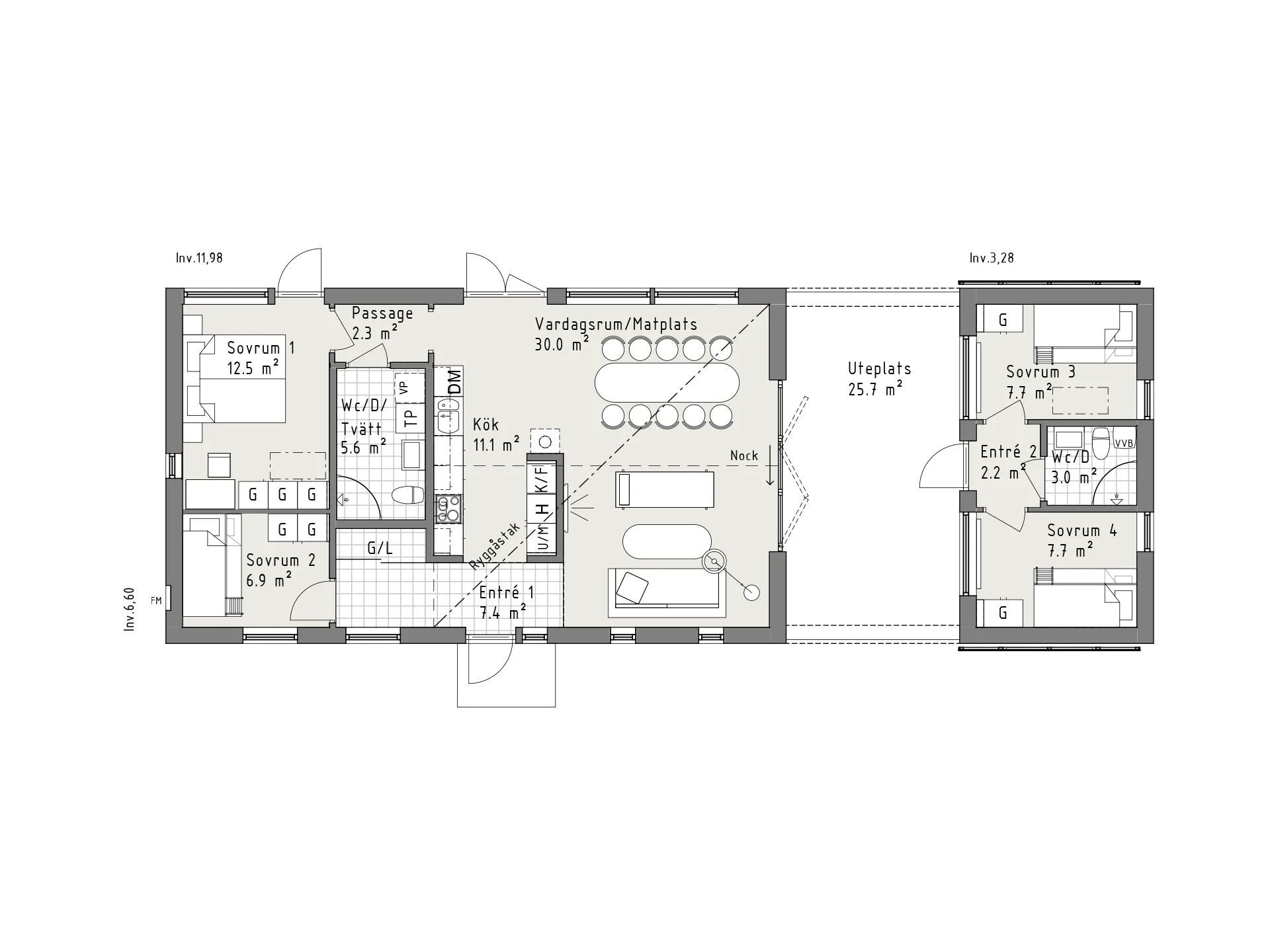 Stjärnfall planritning - Fjall