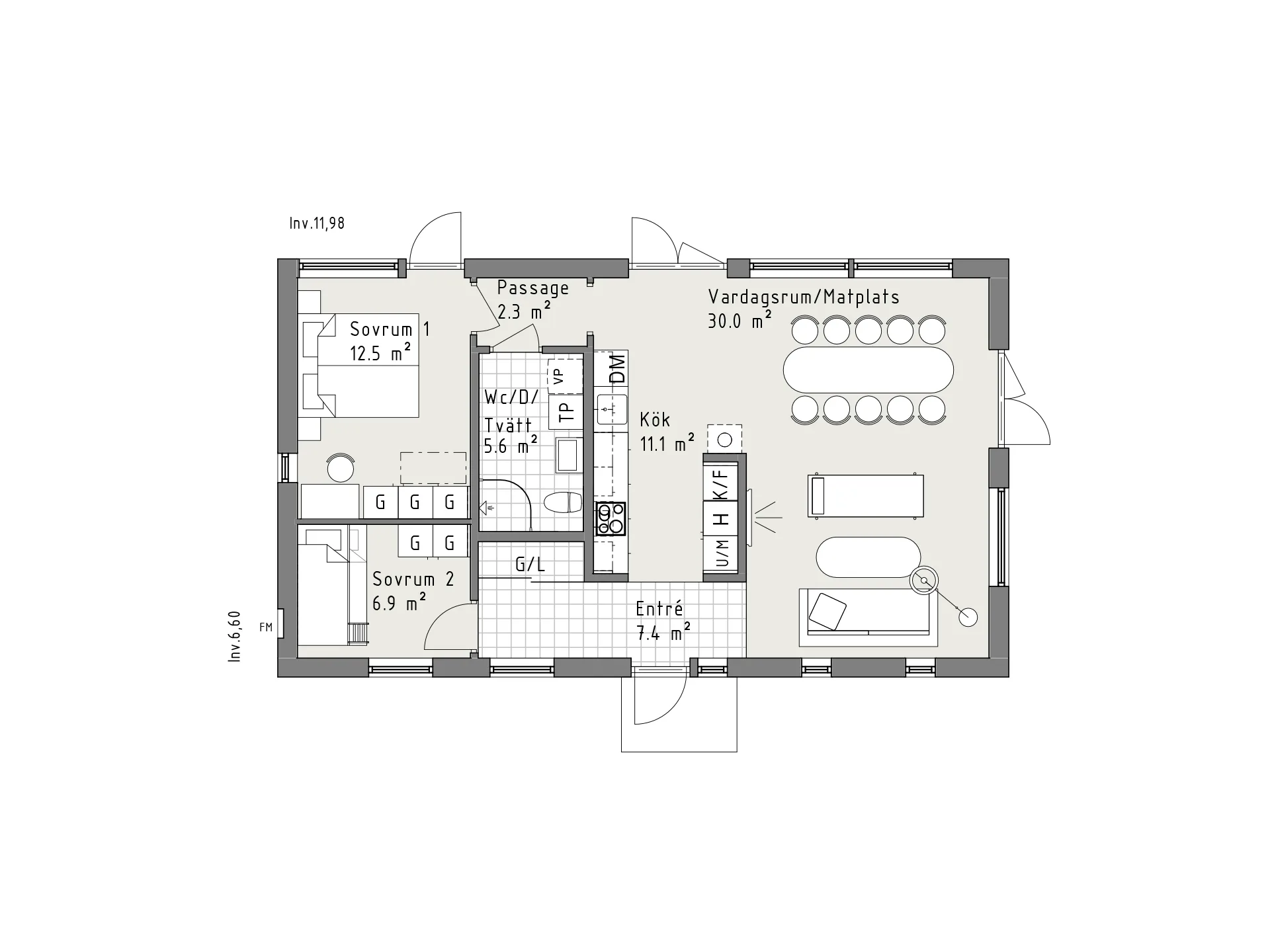Stjärnfall planritning - Fjall