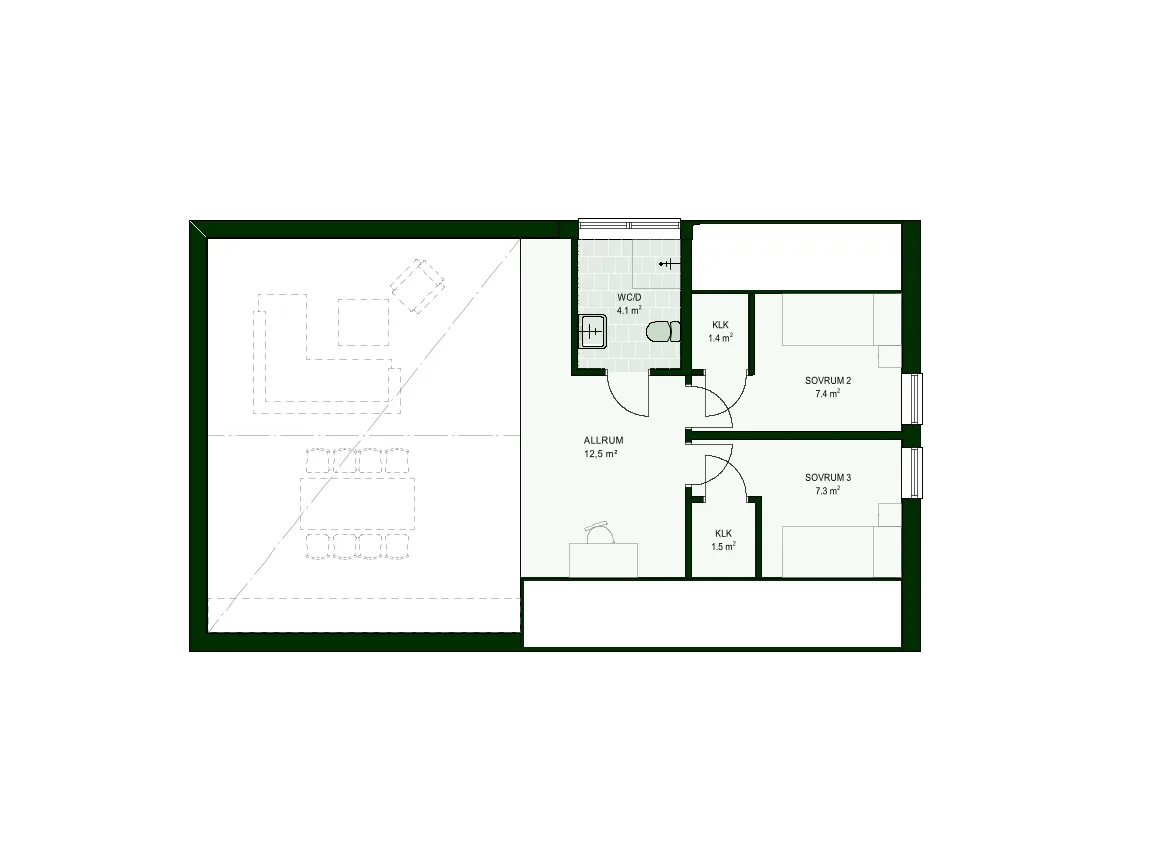 Villa Ling NH-214 planritning 1