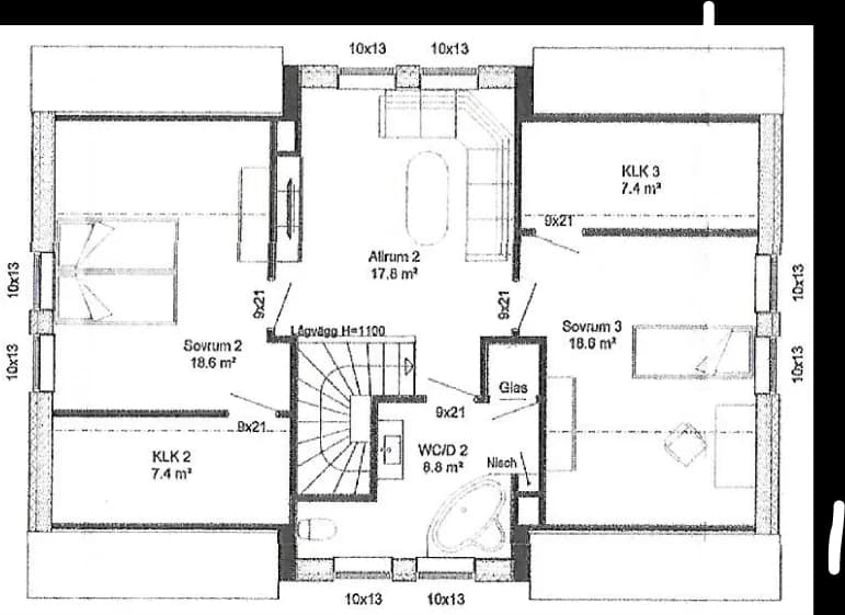 Villa Fridhem planritning 1