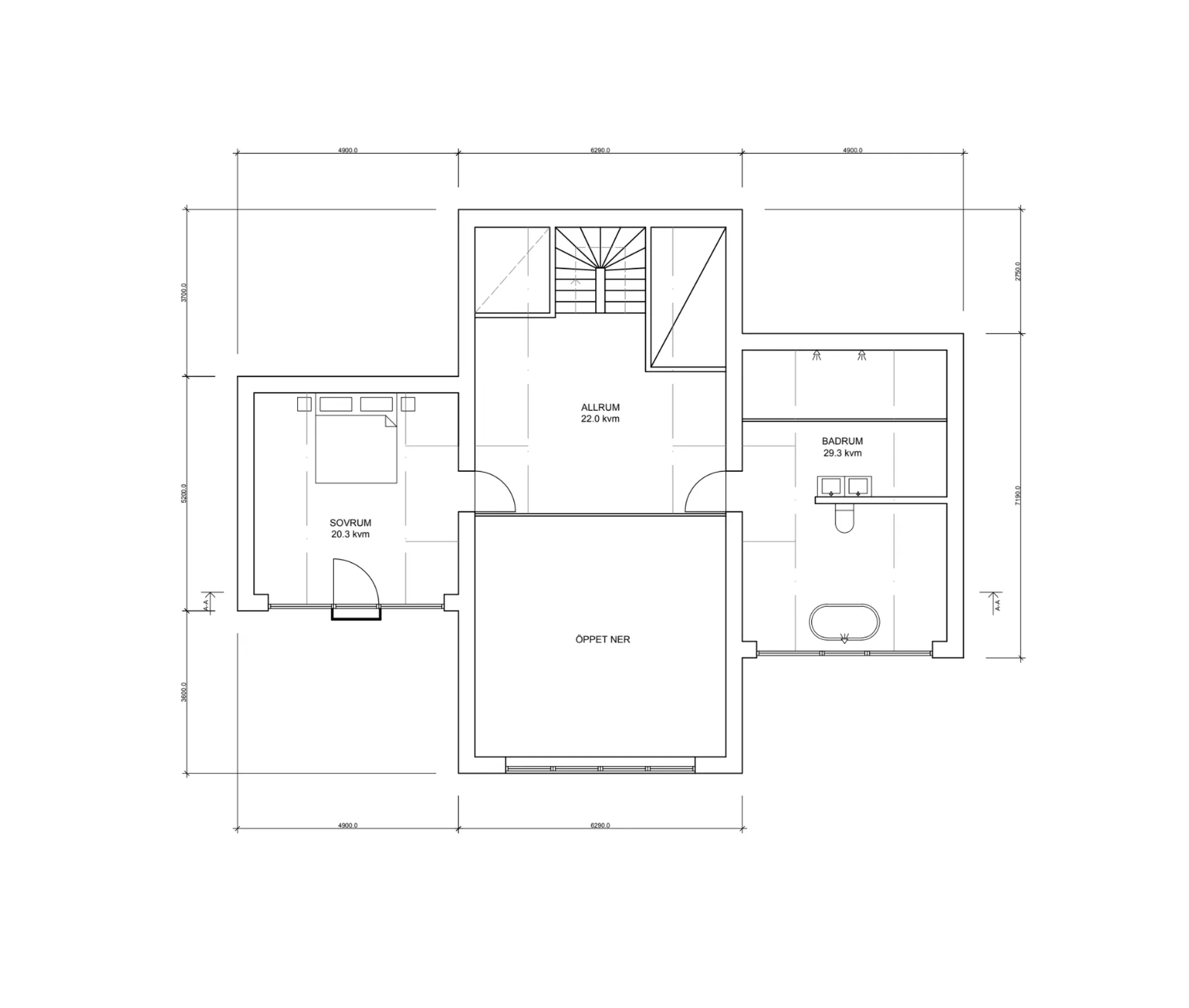 Villa Göteborg planritning 1