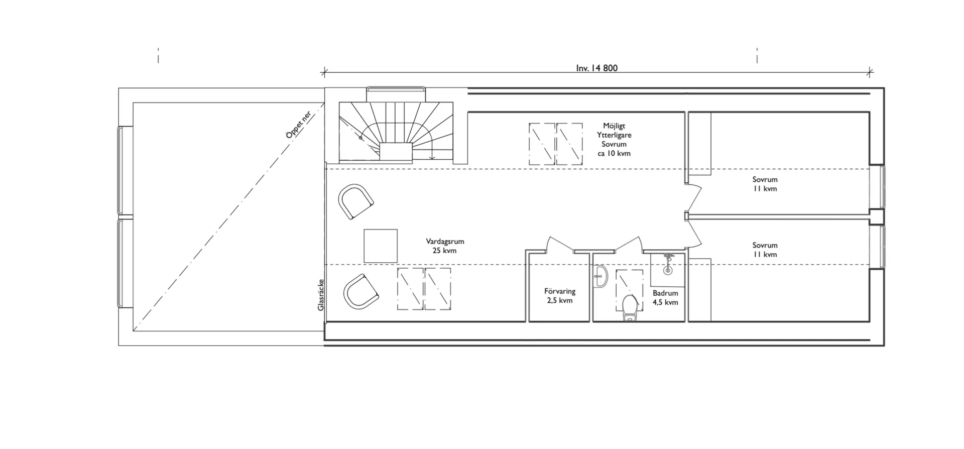 Villa Habo Ljung planritning 1