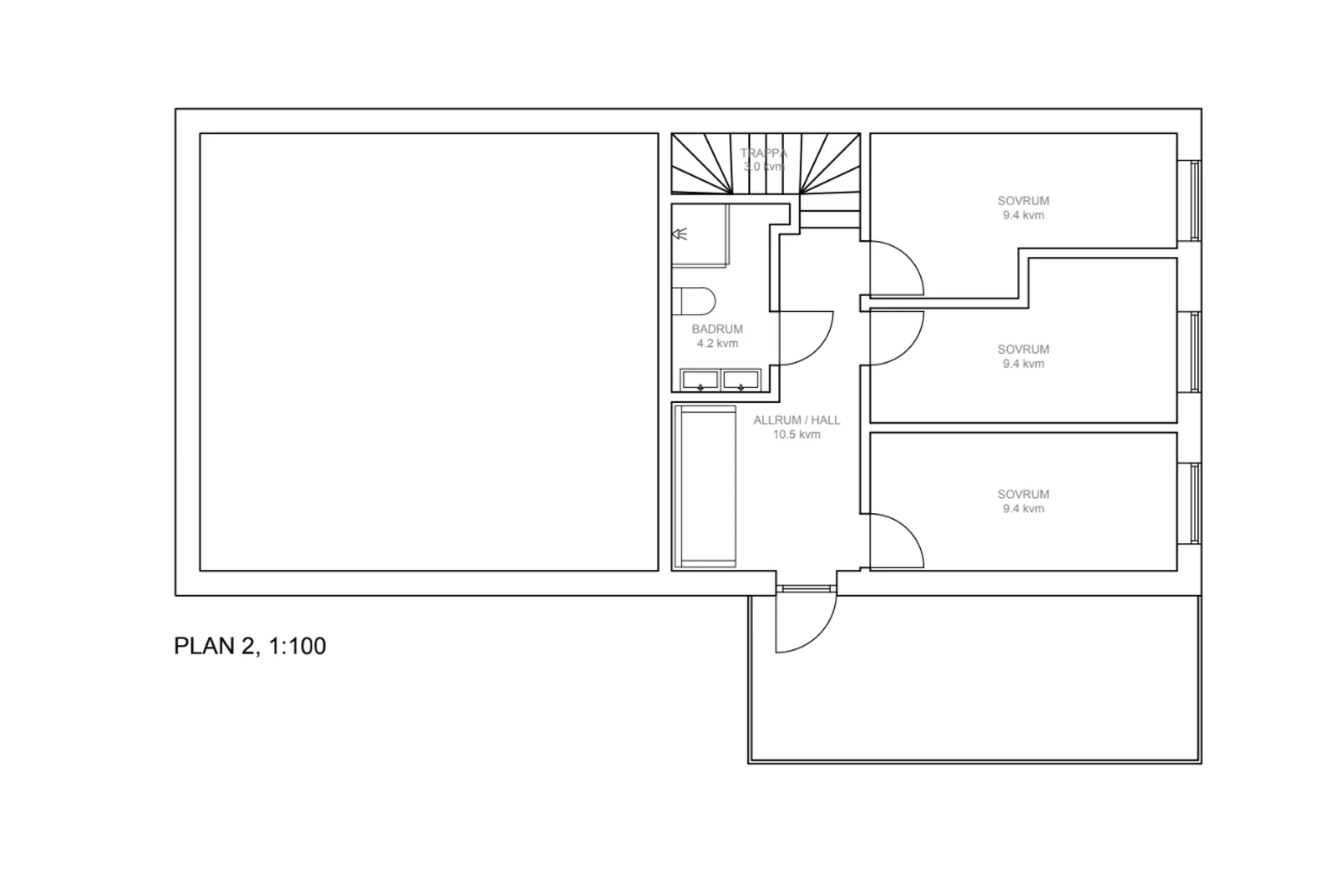 Villa Hällsvik planritning 2