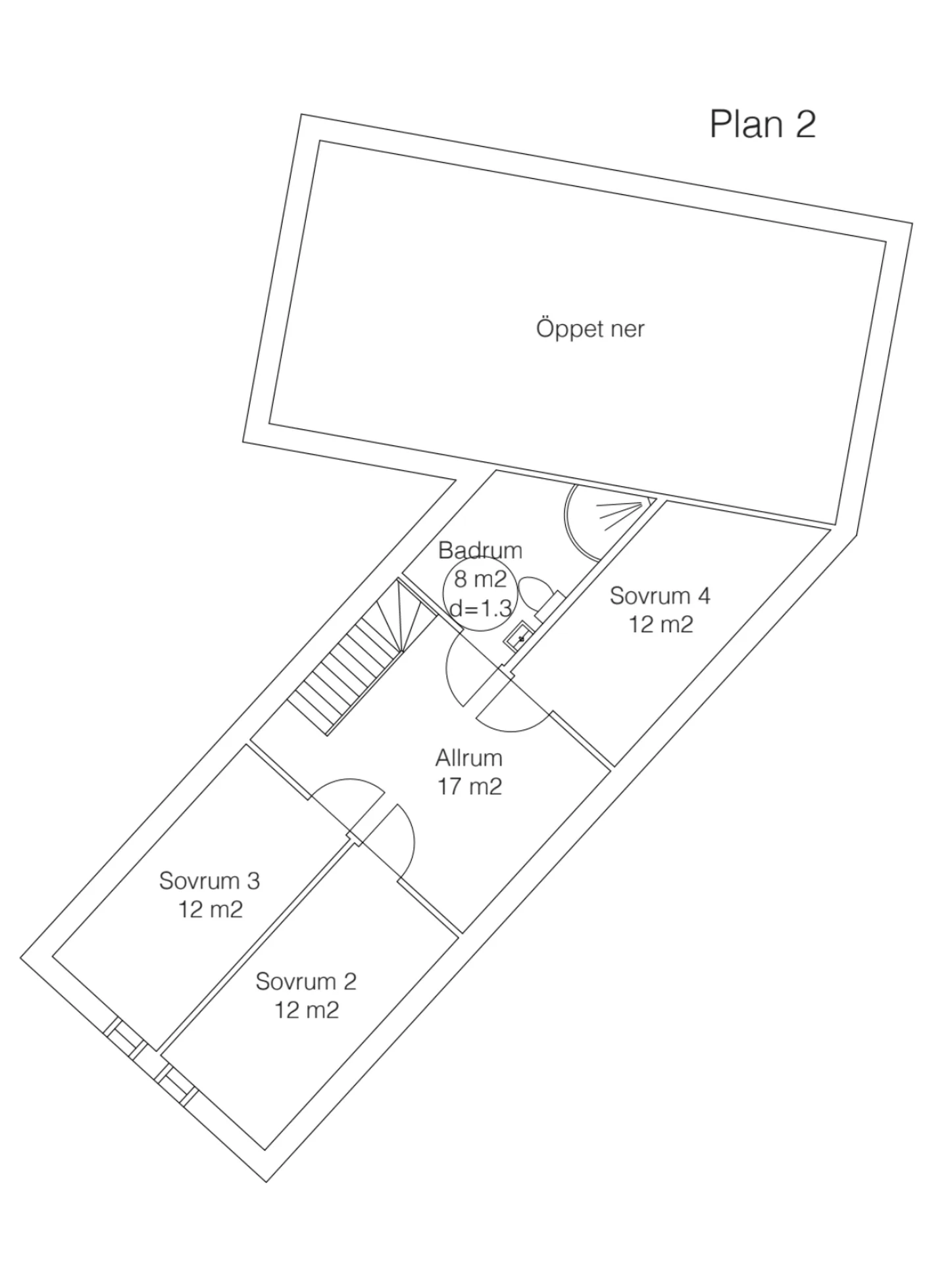 Villa Oxie planritning 1