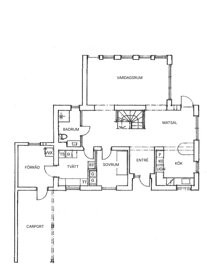 Villa Strömstad planritning 2