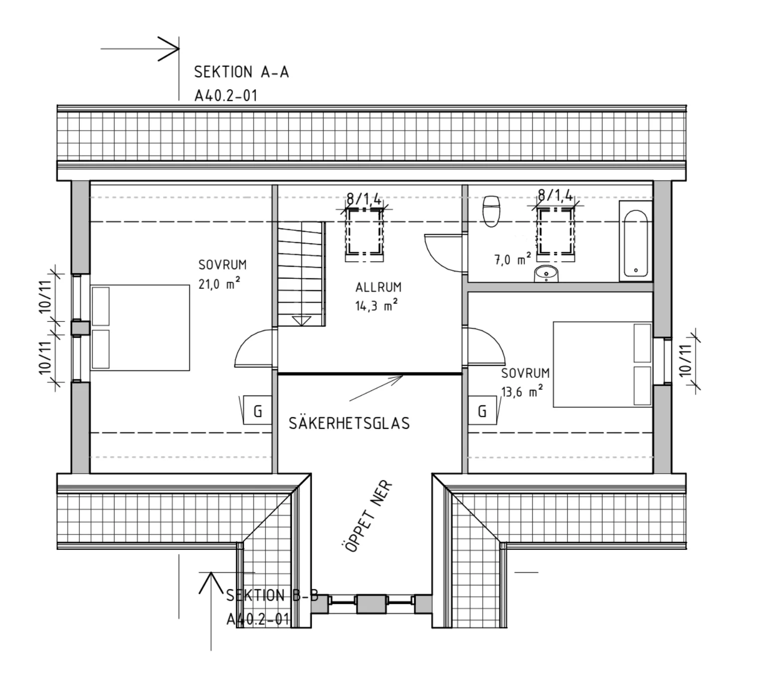 Villa Tygelsjö planritning 1