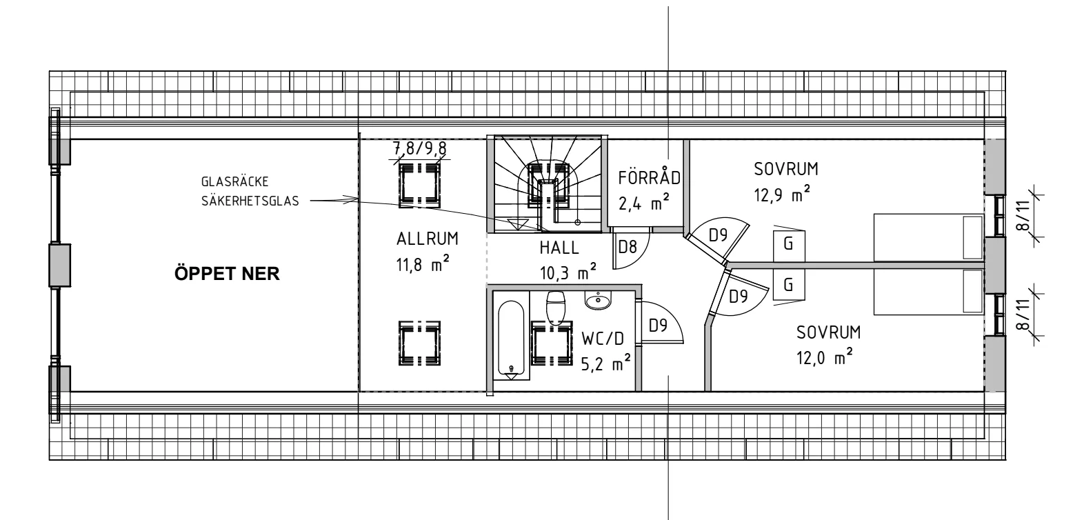 Villa Vellinge planritning 1