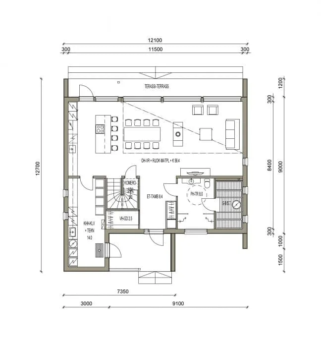 CUBO 170 planritning