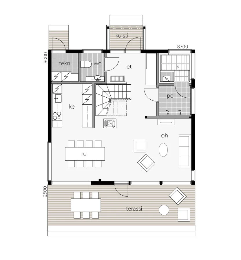 Glass House Villa 143 planritning
