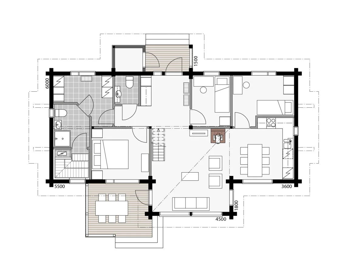 Levi – Chalet planritning