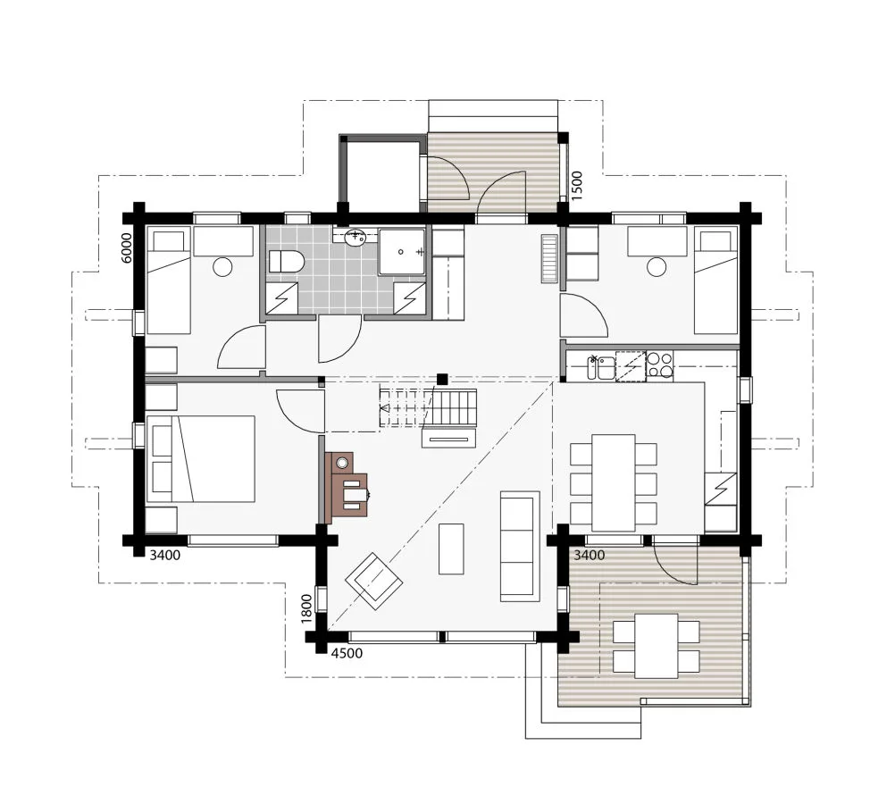 Levi – Chalet planritning