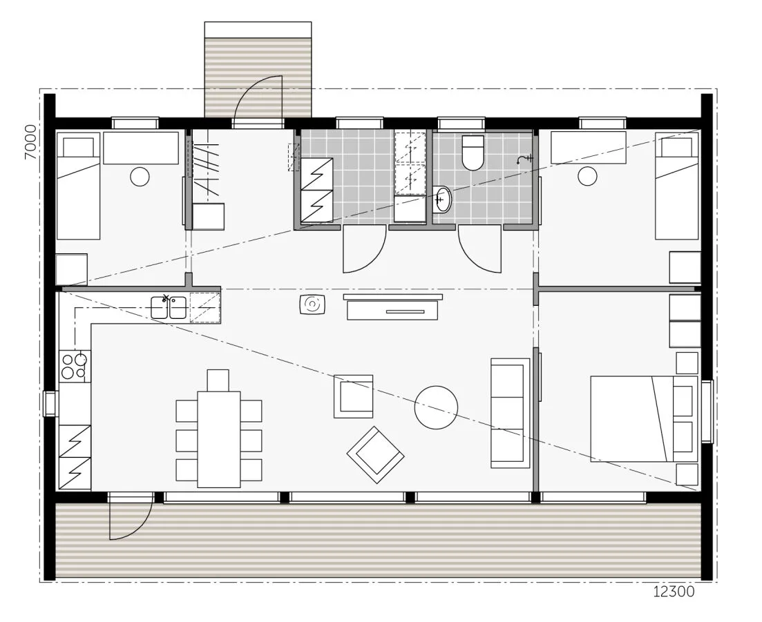 Polar Sky 90 planritning
