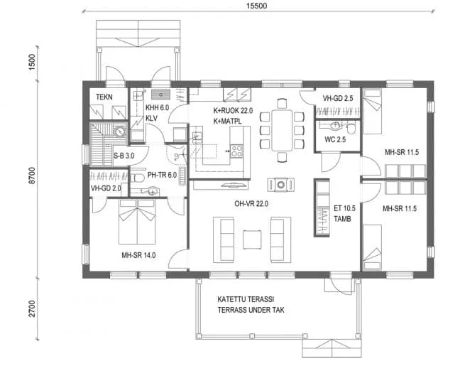 VISIO COAST 118 planritning