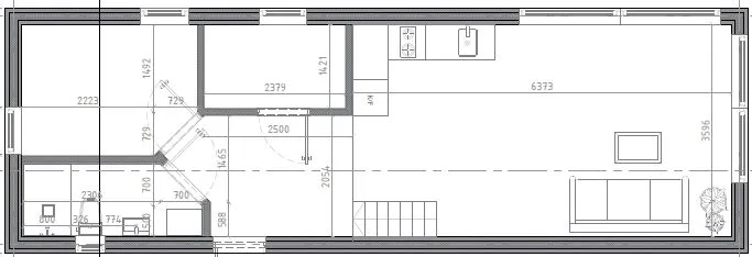 Planlösning - Nedre plan
