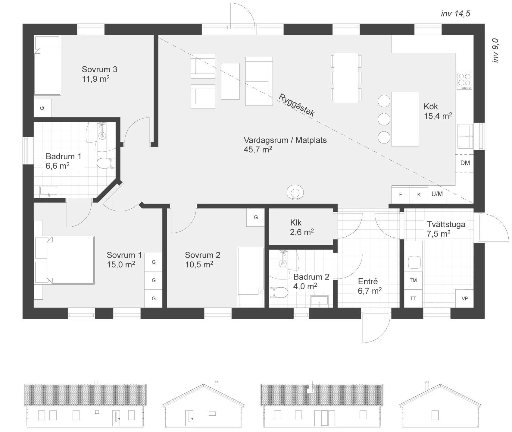 Nybrostrand 130 planritning