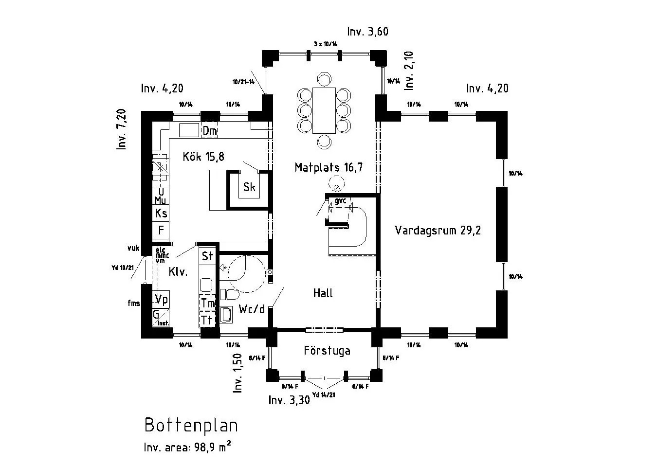 Applehult planritning 1