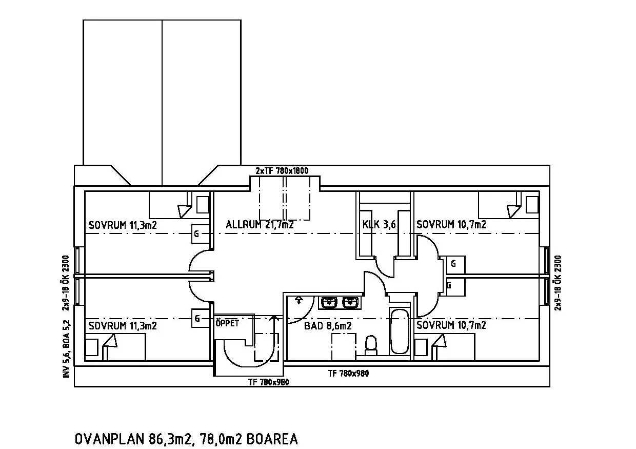 Beddinge planritning 2