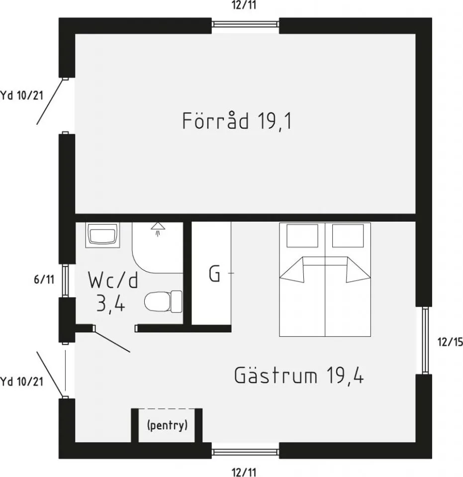 Djursholm planritning 3