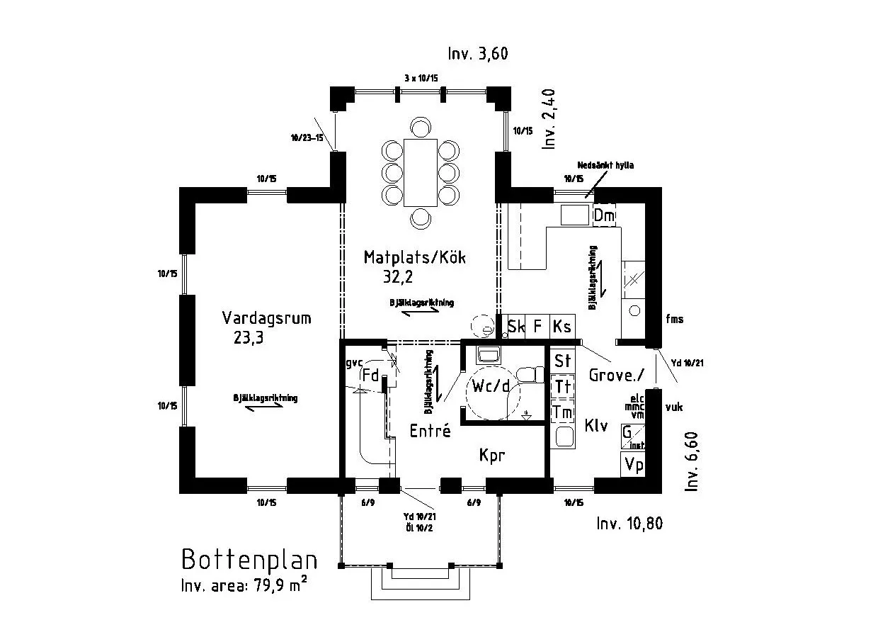 Grönvik planritning 2