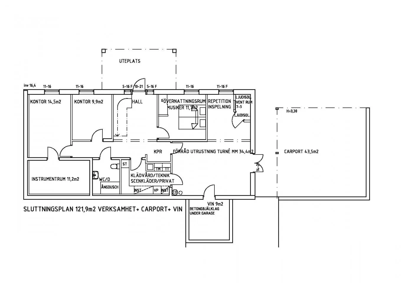 Hjortsberga planritning 1