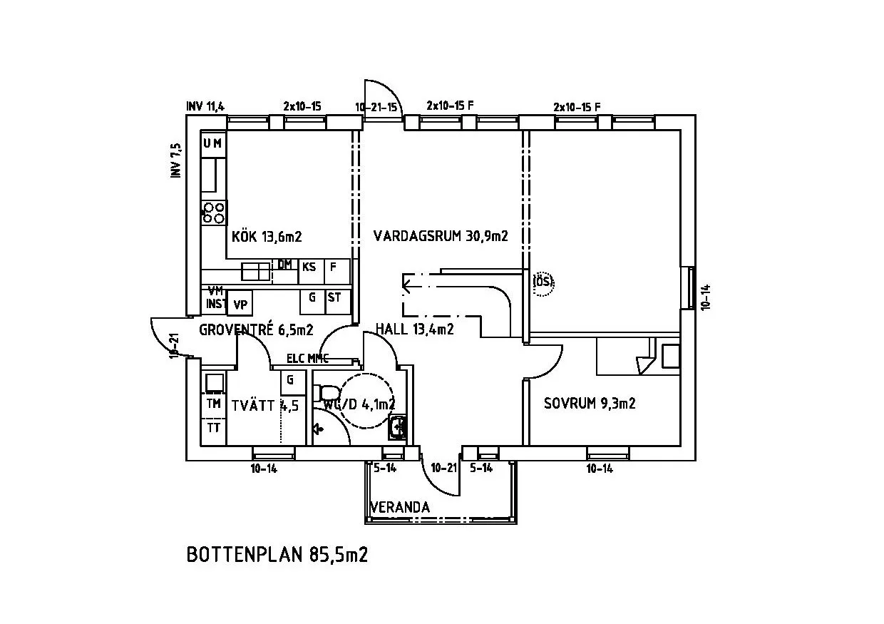 Katthult planritning 1