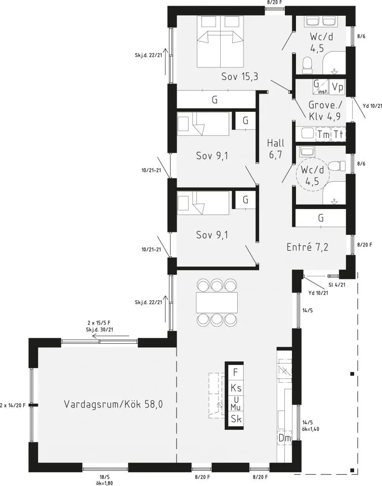 Långvik planritning 1