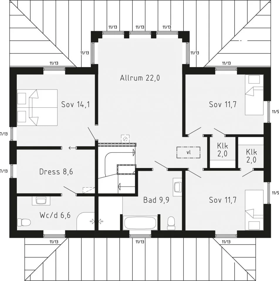 Middletown planritning 1