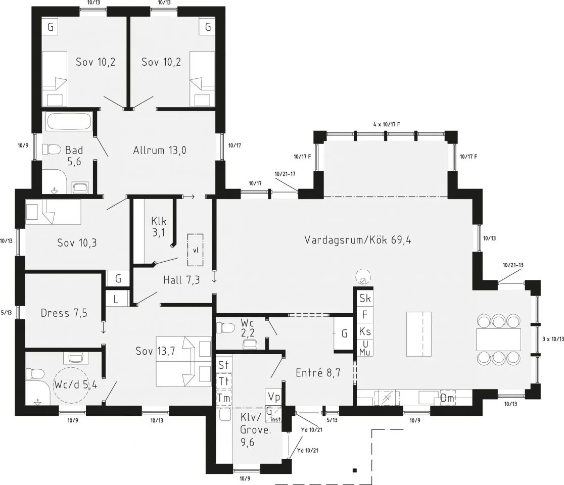 Ramkvilla planritning 1