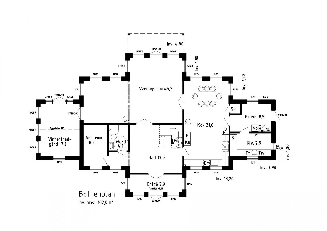 Rosendal planritning 1