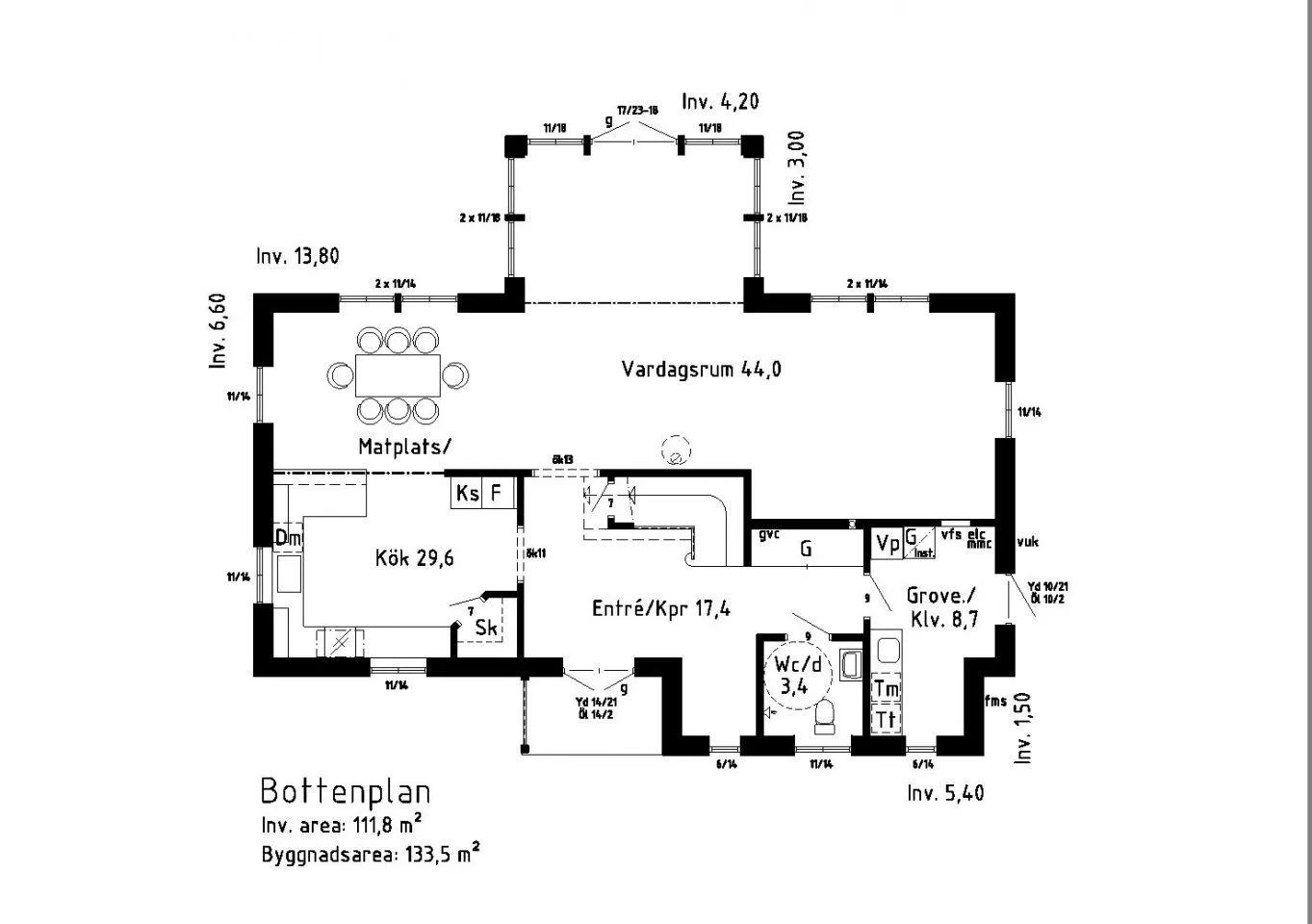 Rydsnäs planritning 1