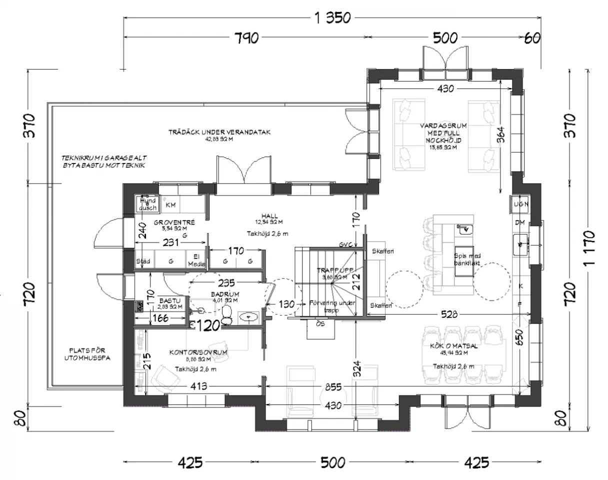 villa ingrid 189 kvm planritning 1