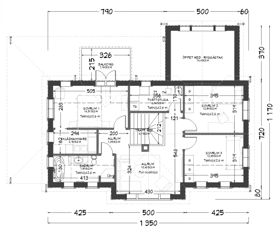 villa ingrid 189 kvm planritning 2