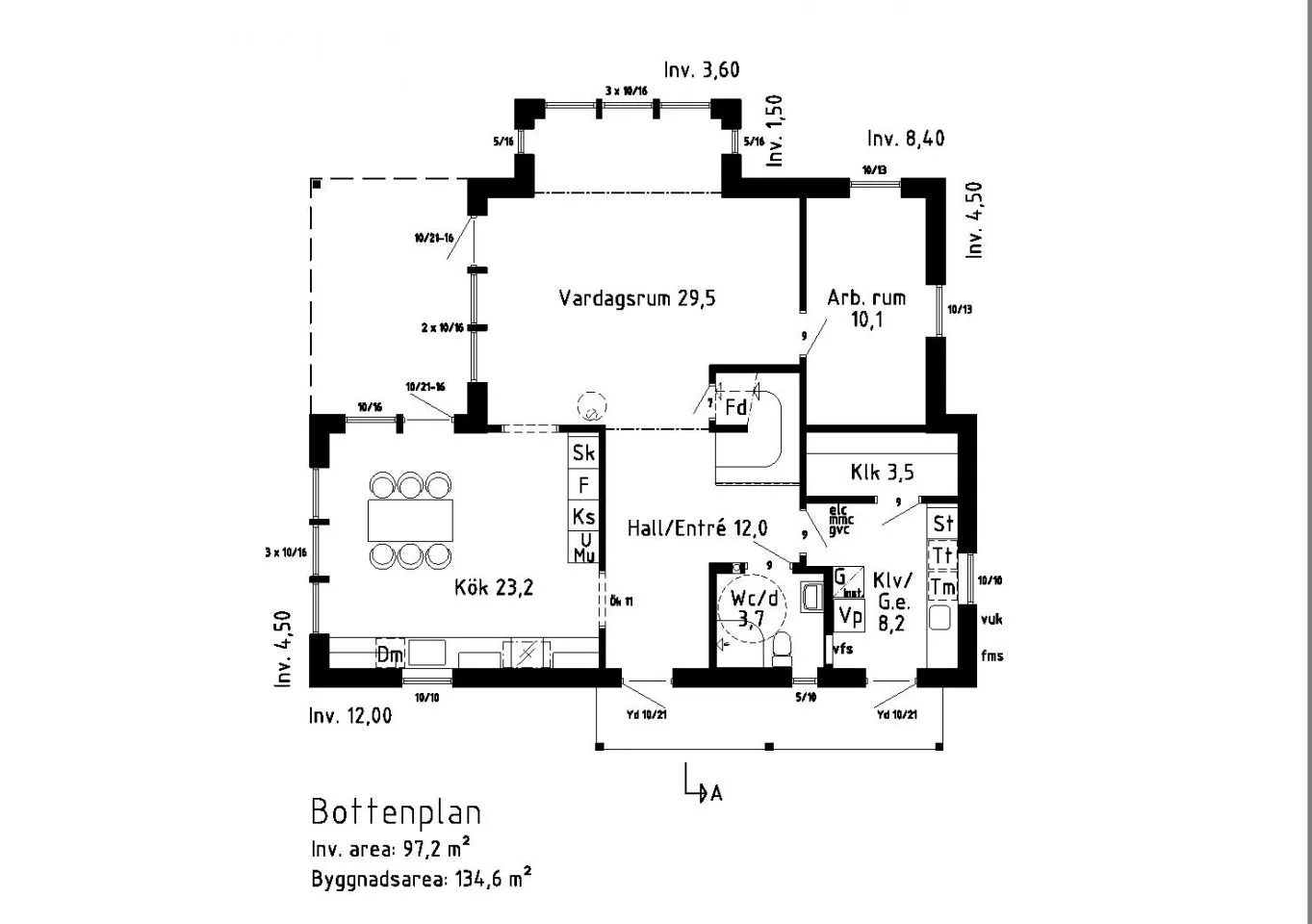 Vitemölla planritning 1