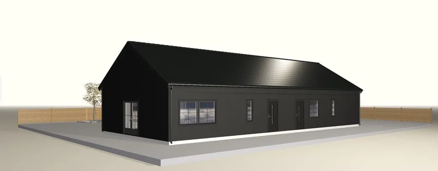 Villa Ladan – Modern sadeltak