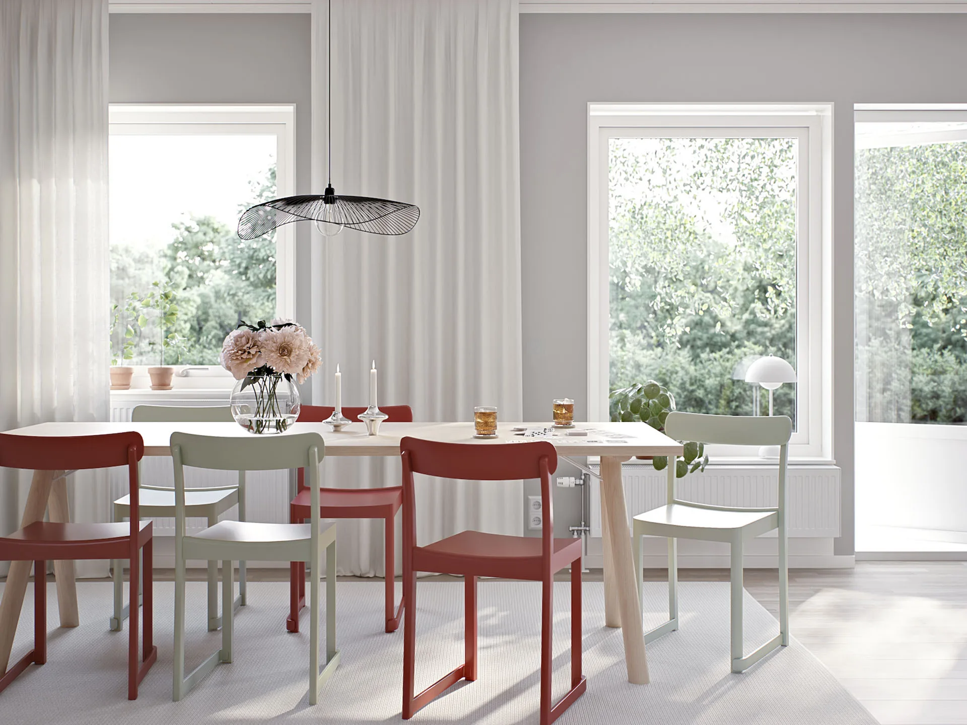 Vardagsrum med modern inredning