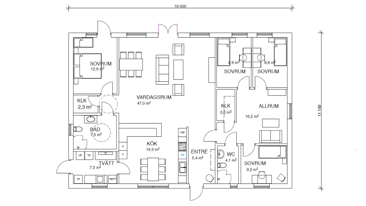 Villa Anna planritning 1
