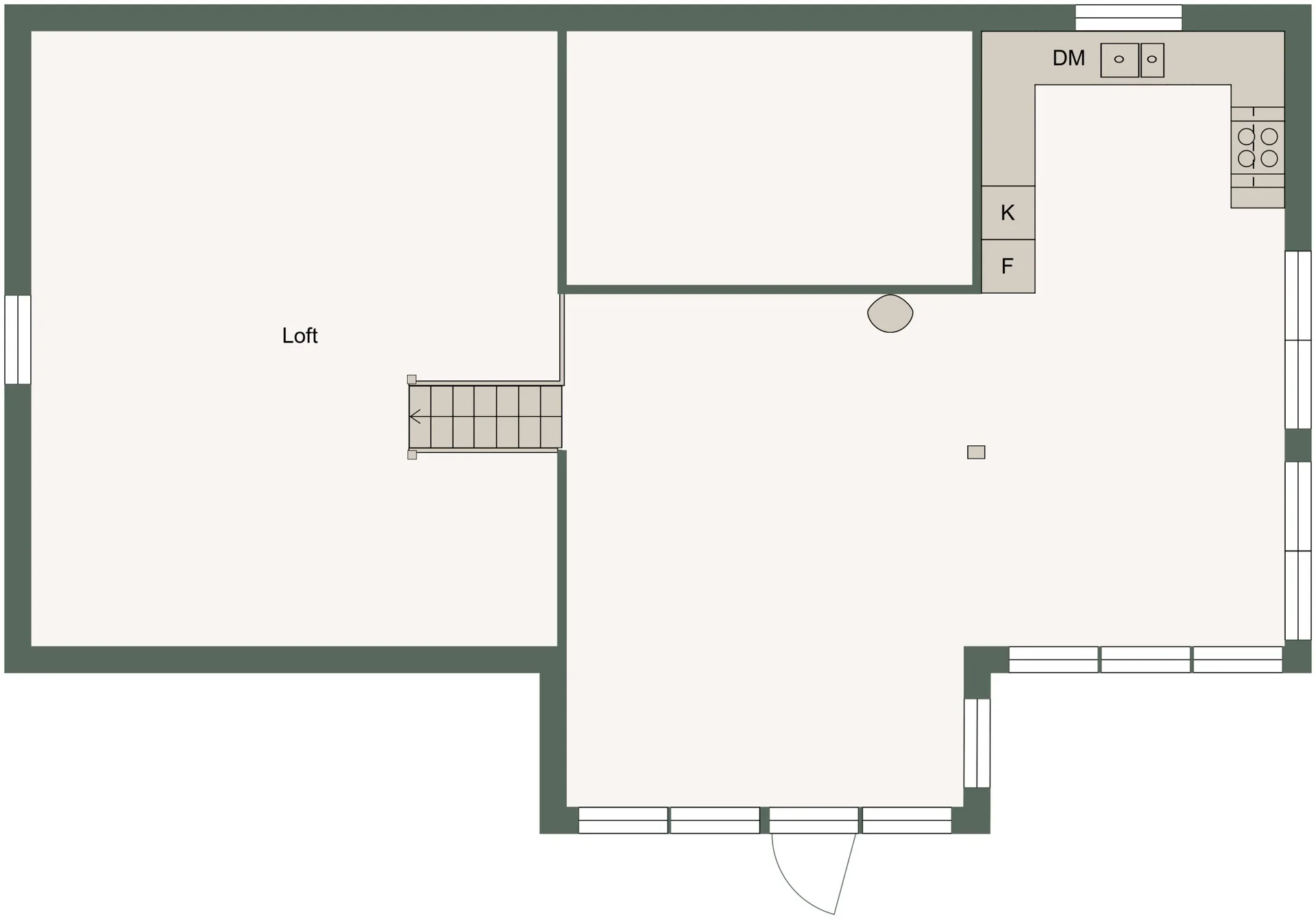 1360 Björnselet - planlösning loft