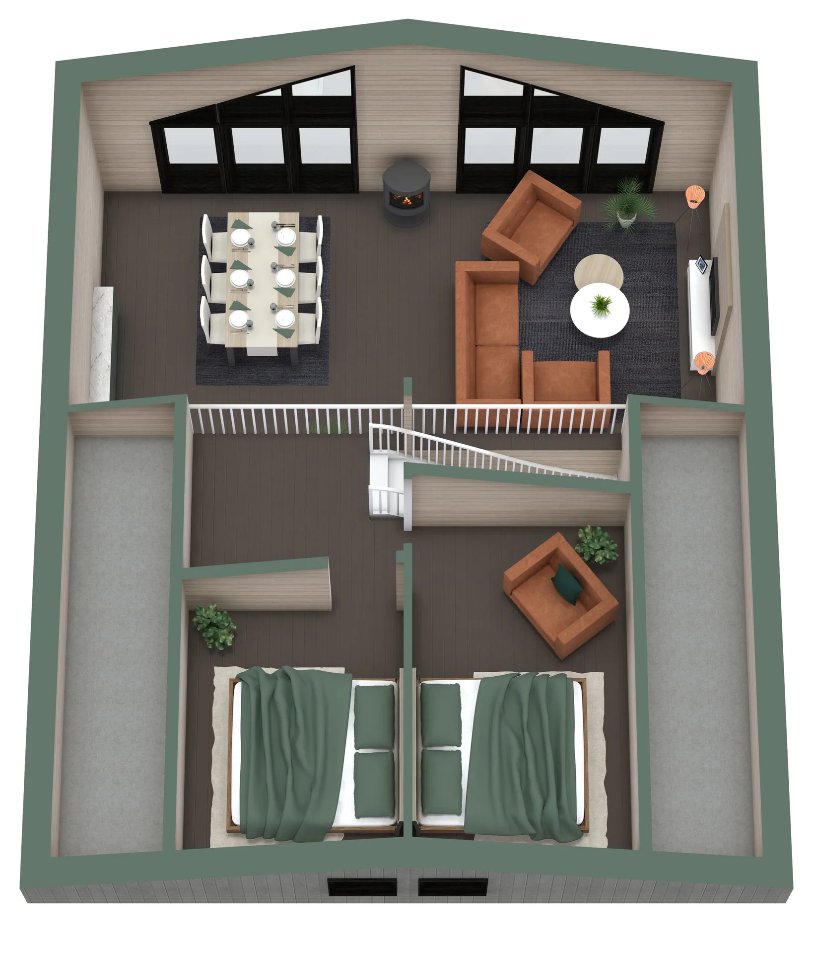 1320 Kittelfjäll - 3d planritning loft