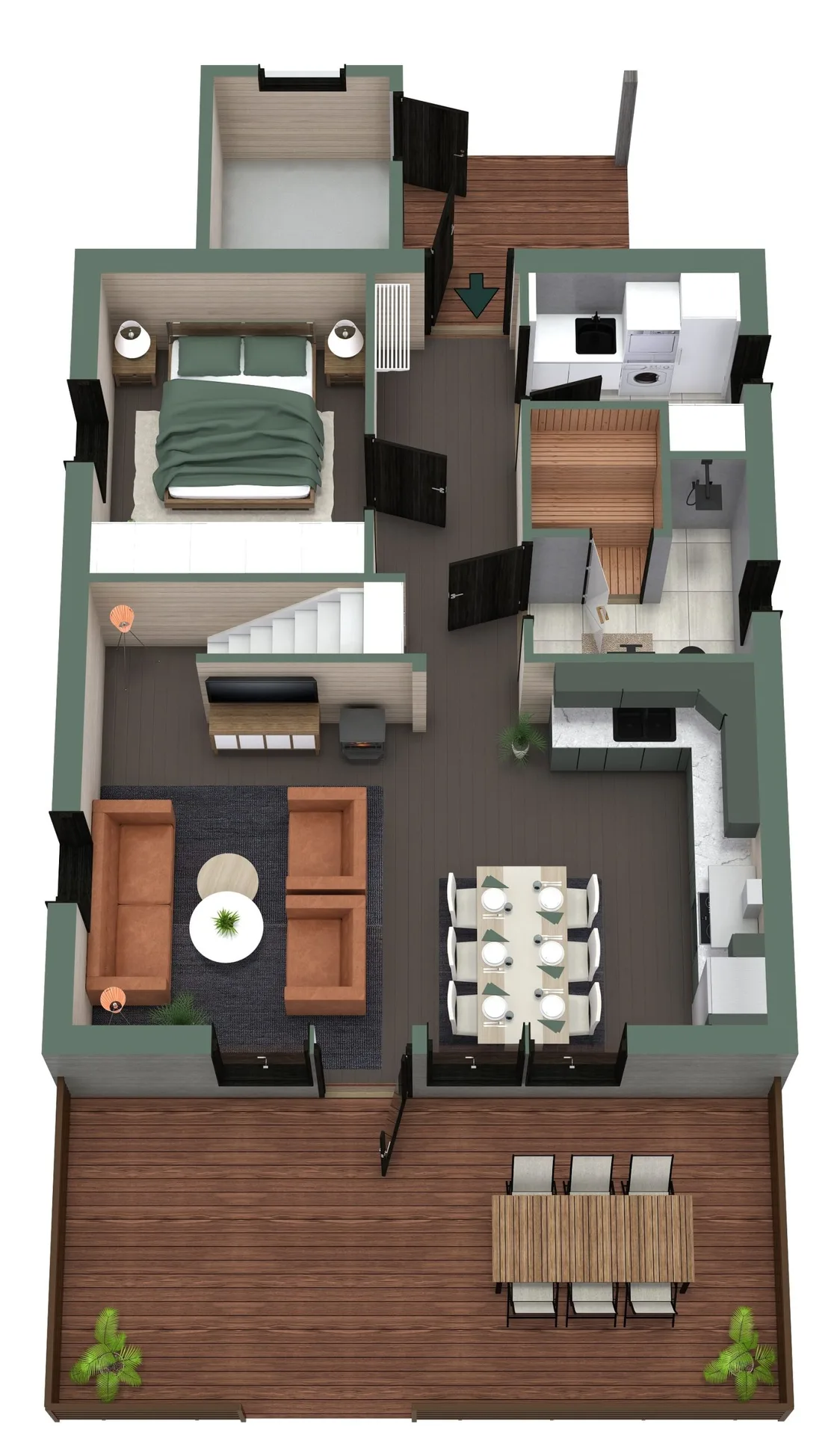 TH70L Pikebacken - 3d planritning bottenplan