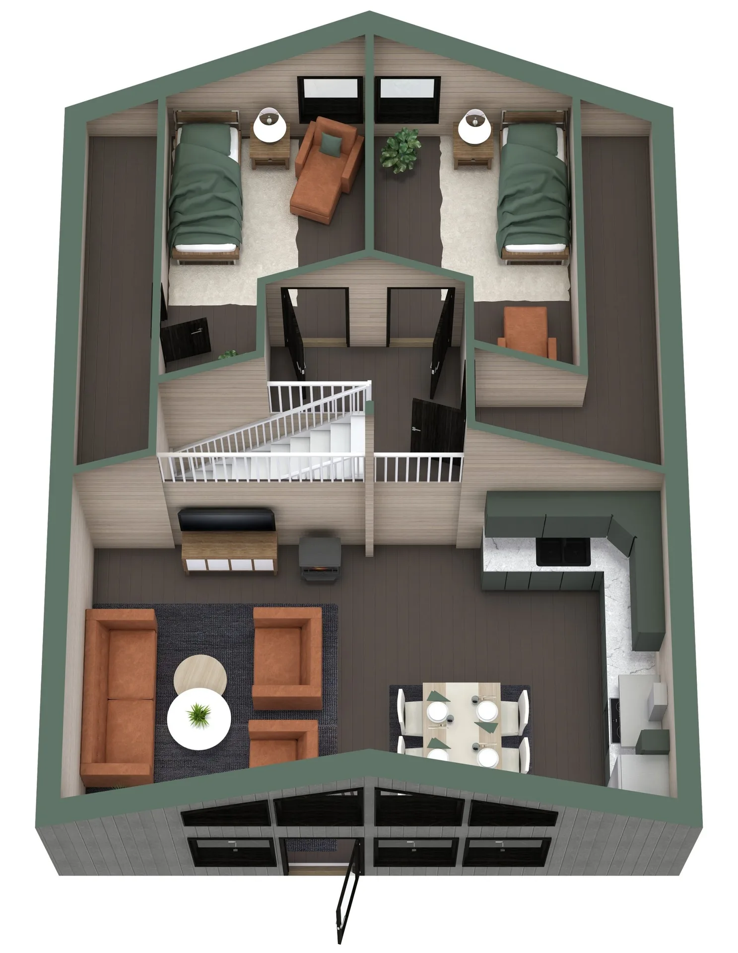 TH70L Pikebacken - 3d planritning loft