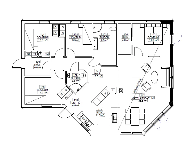 Boviken - planlösning