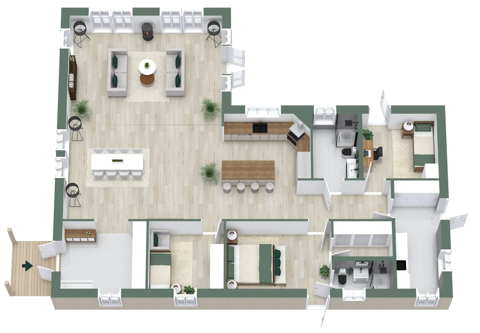 Fällfors - 3d planritning
