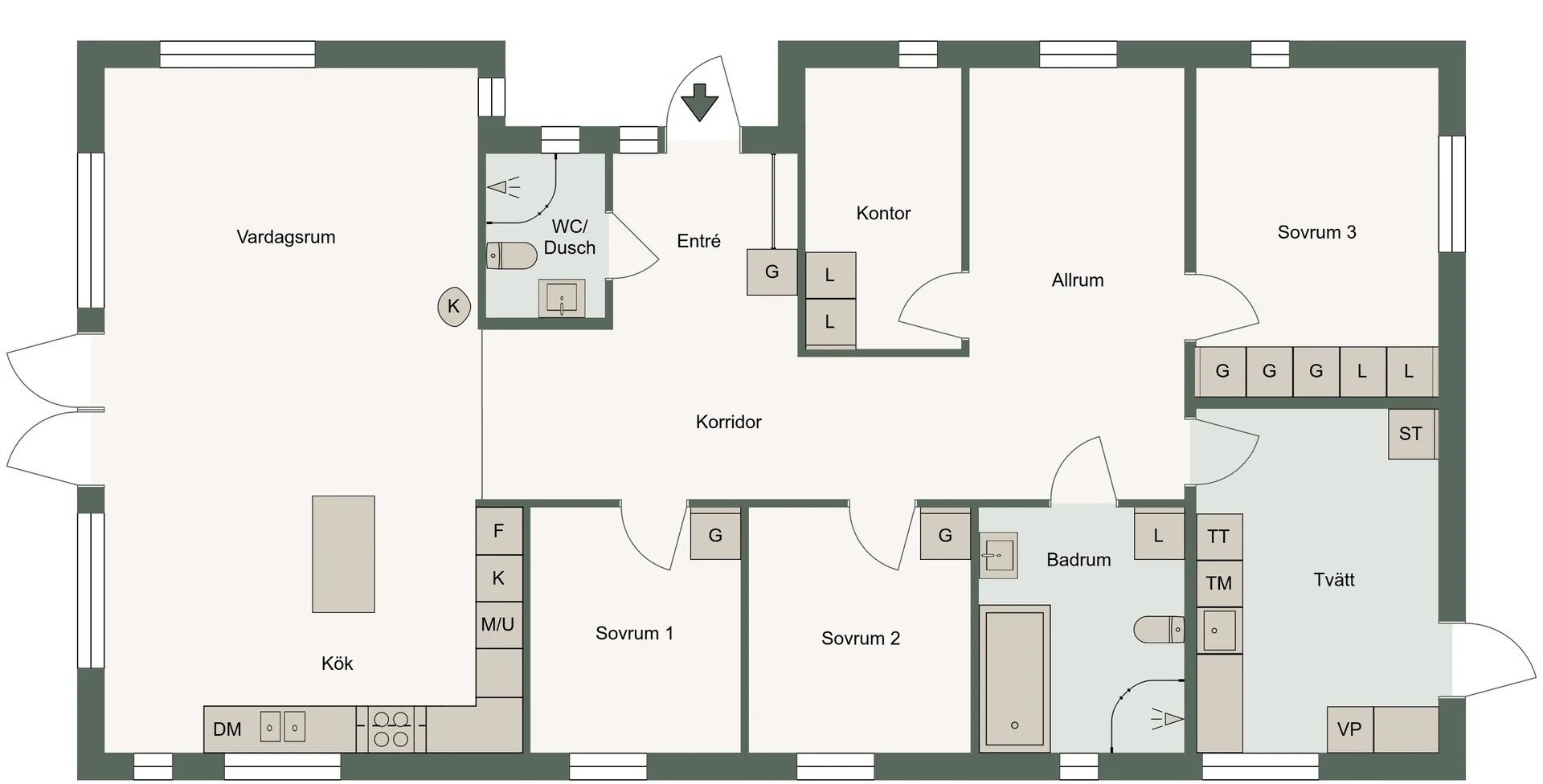 Lycksele - planlösning