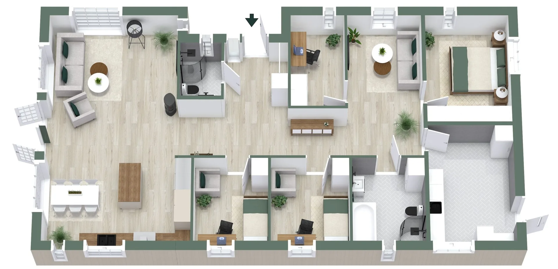 Lycksele - 3d planritning