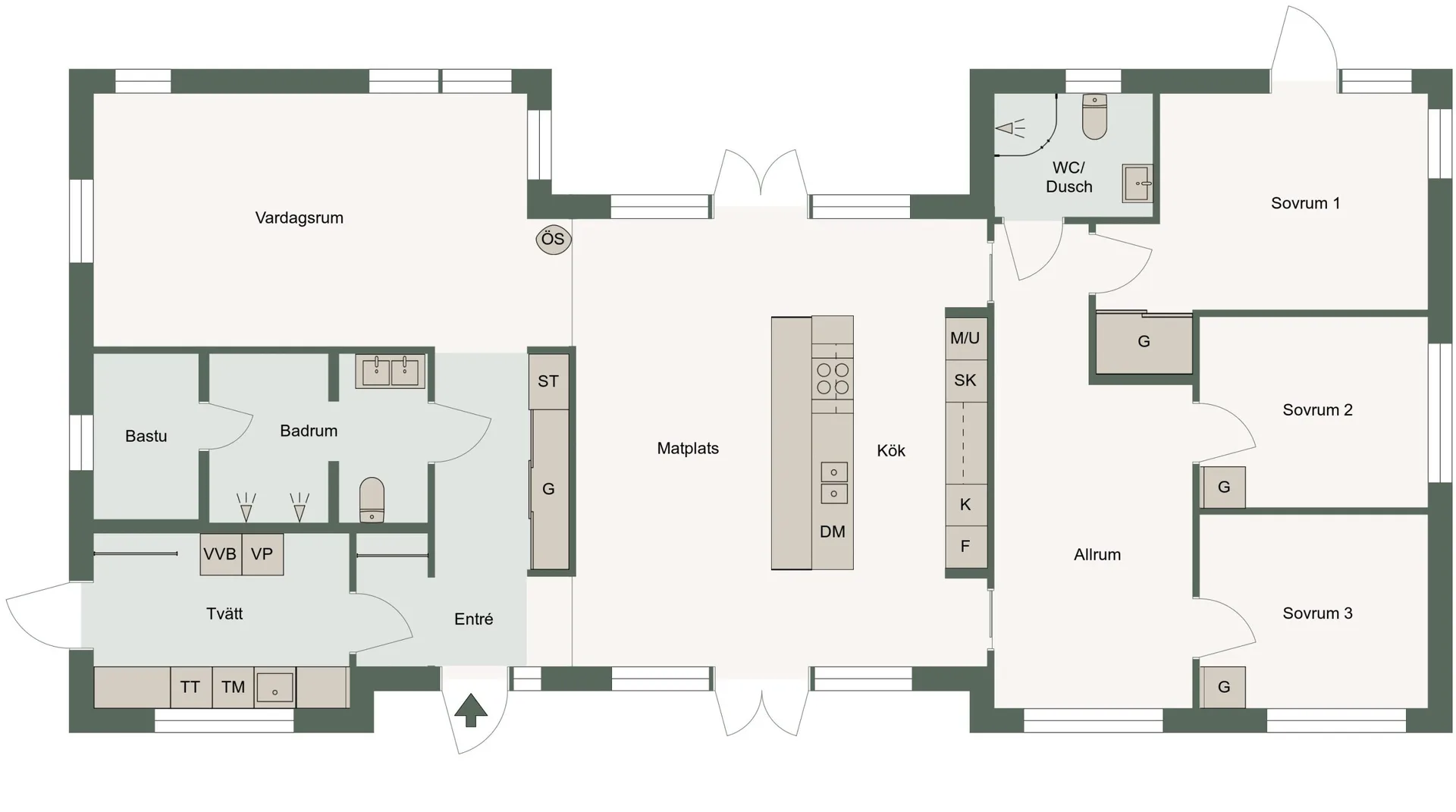 Österfjärden - planlösning