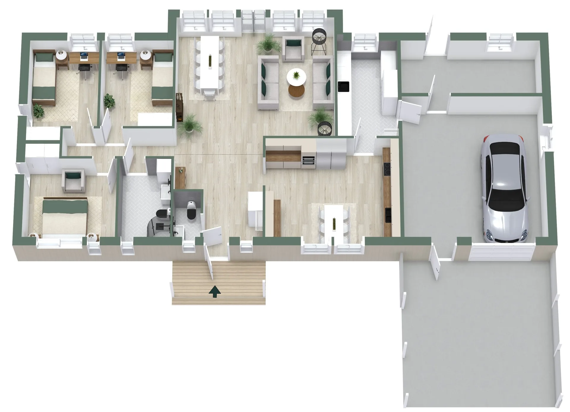 Tallbacken - 3d planritning